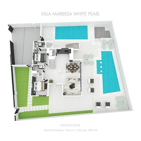 Villa Vacation I Marbesa White Pearl, Two Private Pools, 3min Walk To The Beach, Fastest Wifi, Built In 2024