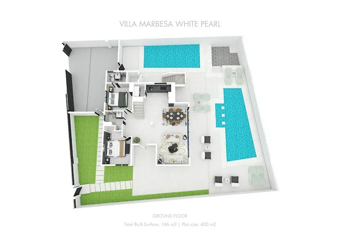 וילה Vacation I Marbesa White Pearl, Two Private Pools, 3min Walk To The Beach, Fastest Wifi, Built In 2024